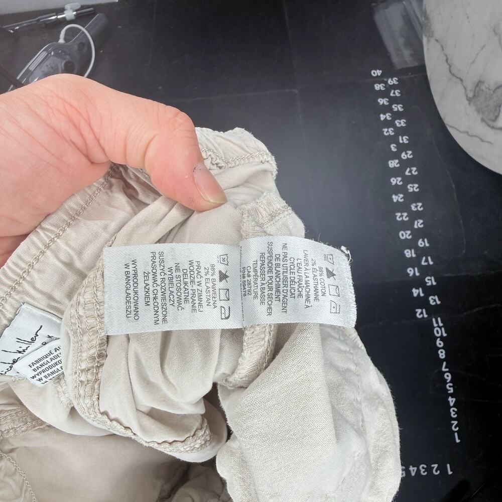 Nicole Miller New York Beige Drawstring Jogger Pants - Picture 7 of 7